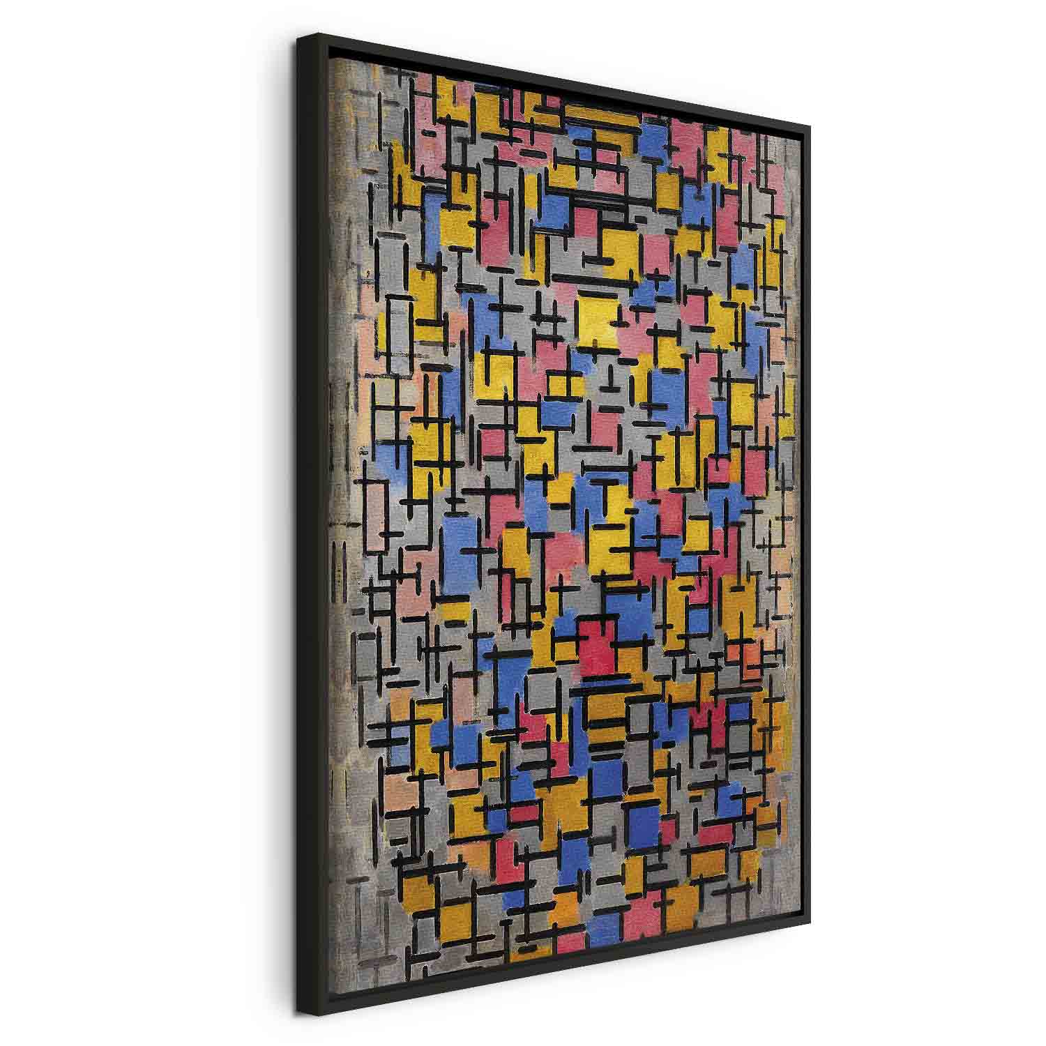 Floating Framed Canvas Art - Composition - Piet Mondrian