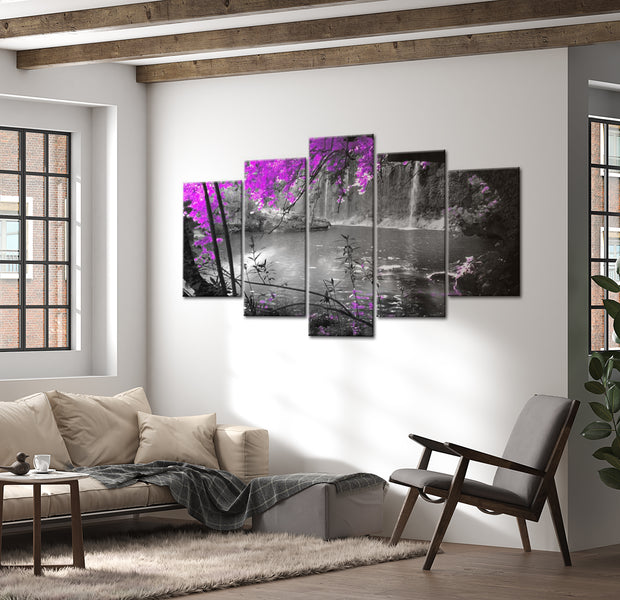 Stretched Canvas Landscape Art - Forgotten Lake 40"Wx20"H