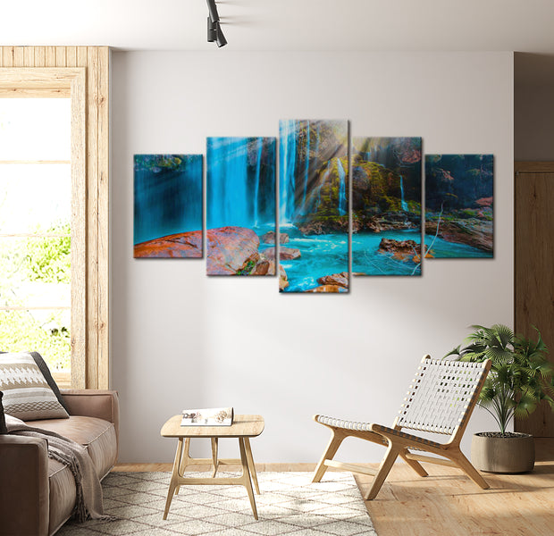 Stretched Canvas Landscape Art - Treasures Of Nature 40"Wx20"H