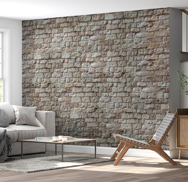 Background & Patterns Wallpaper Wall Mural - Exposed Weathered Brick Wall 39"Wx27"H