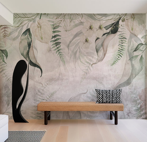 Peel & Stick Botanical Wall Mural - Morning Exotic 38"Wx27"H