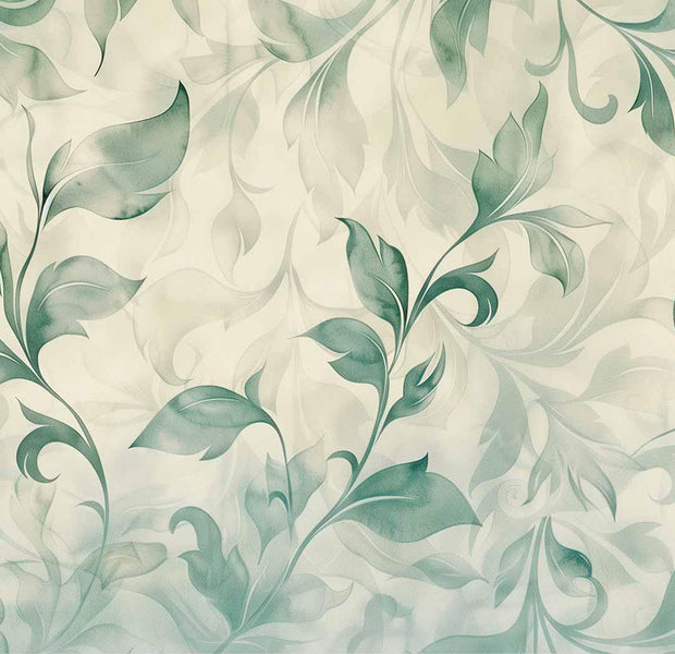 Peel & Stick Floral Wall Mural - Watercolor Botanical Motif 38"Wx27"H