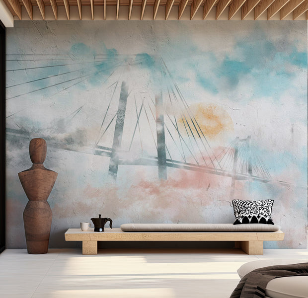 Abstract Wallpaper Wall Mural - Bridge to Your Dreams 39"Wx27"H / Standard