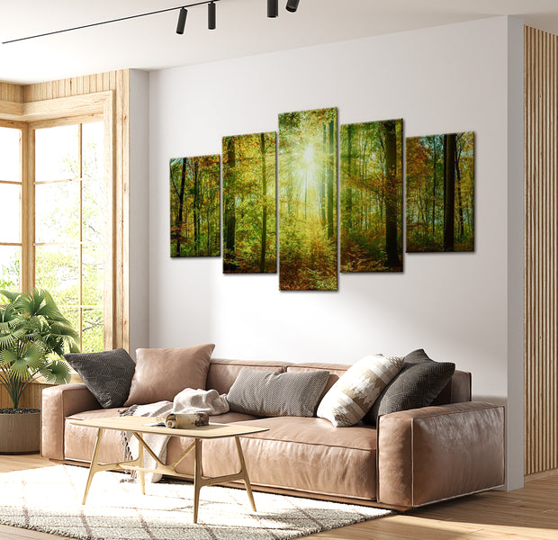 Stretched Canvas Landscape Art - Wild Forest 40"Wx20"H