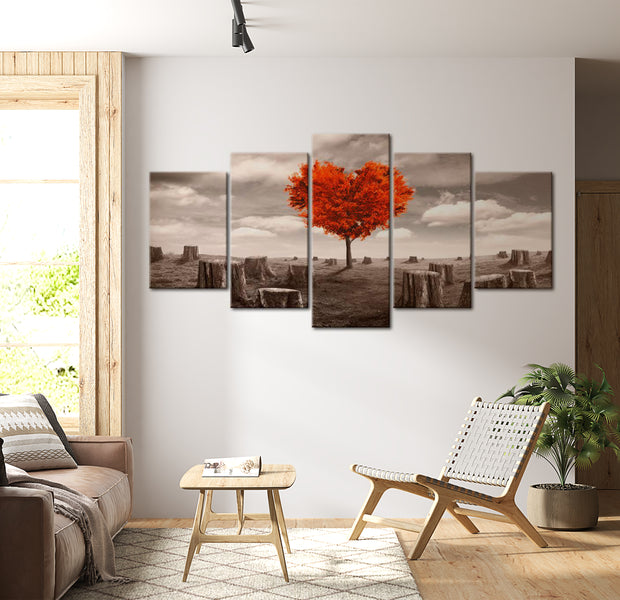 Stretched Canvas Landscape Art - Hill Of Lonely Hearts 40"Wx20"H