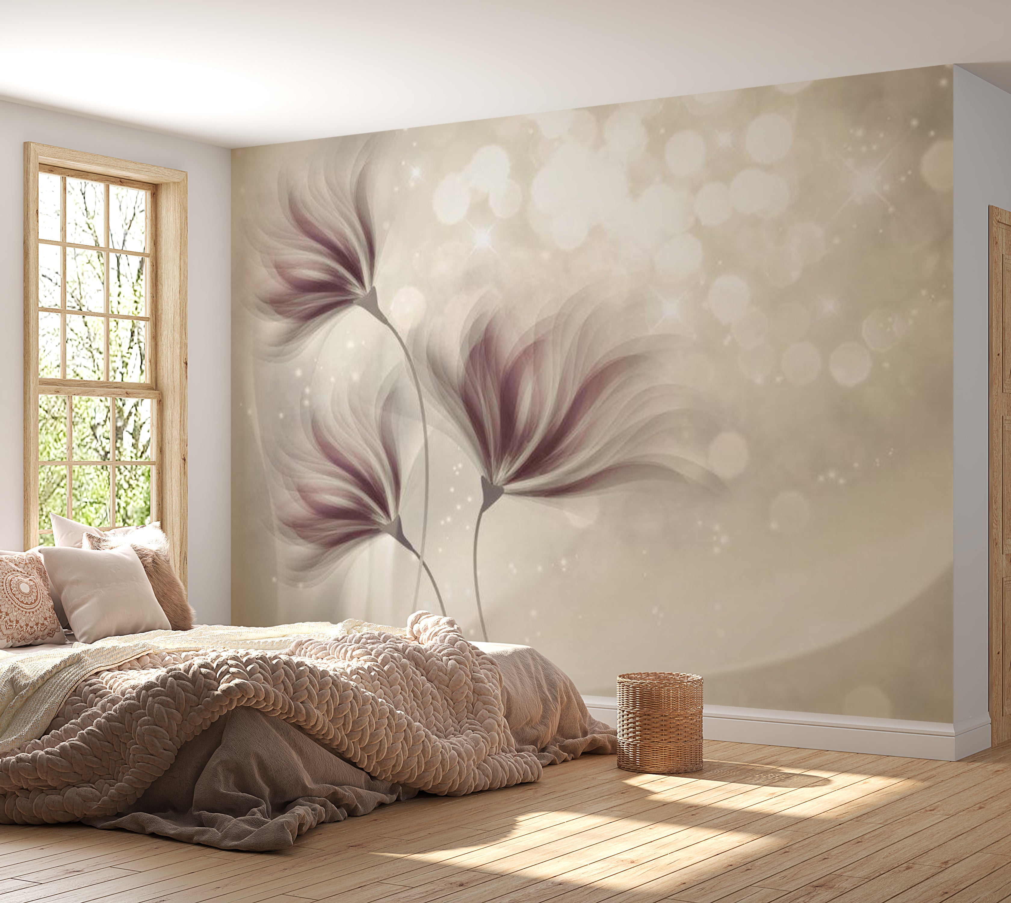 Peel & Stick Floral Wall Mural - Luminous Morning 38"Wx27"H