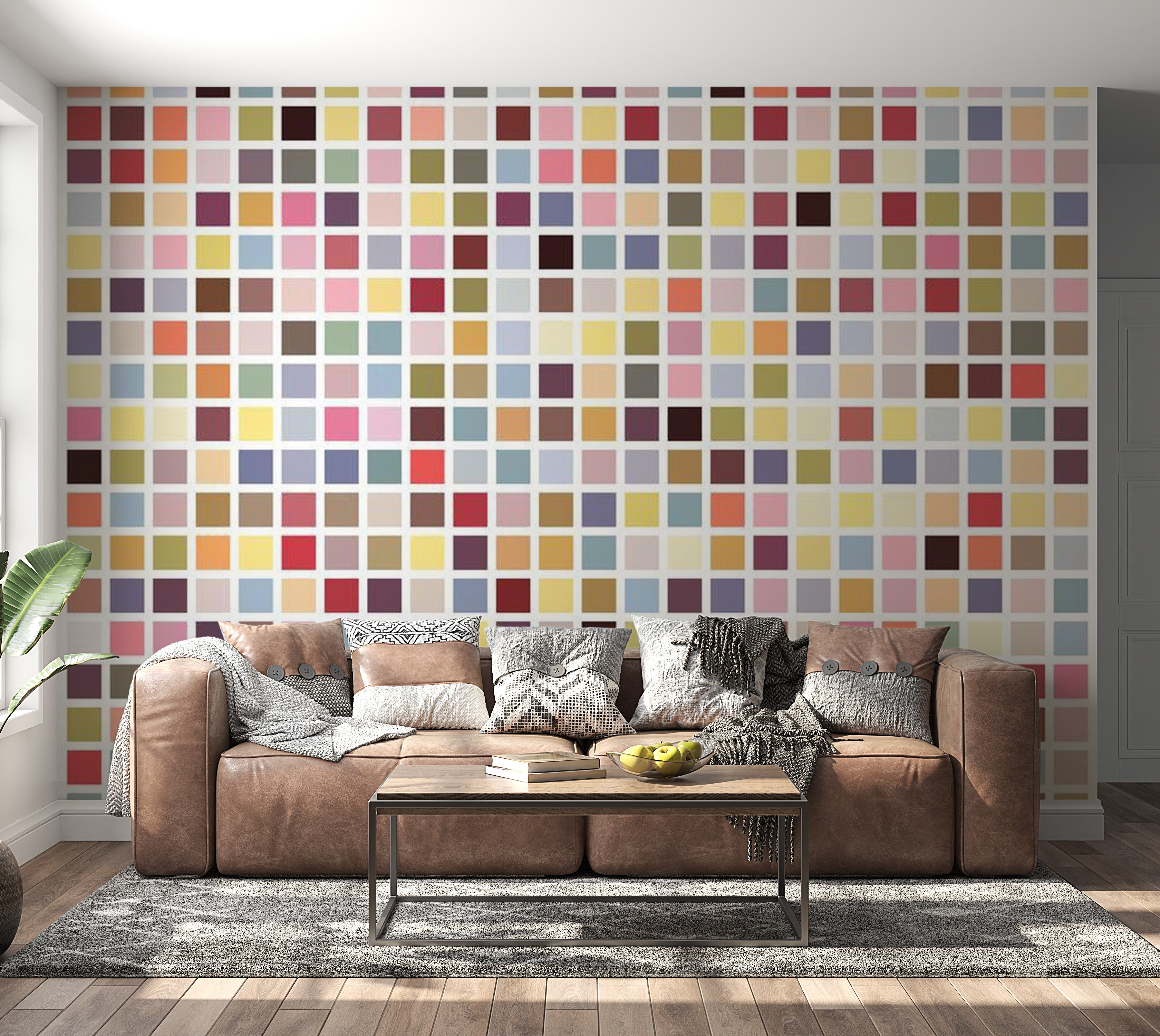 Abstract Wallpaper Wall Mural - Mosaic Of Colors 118"Wx90"H