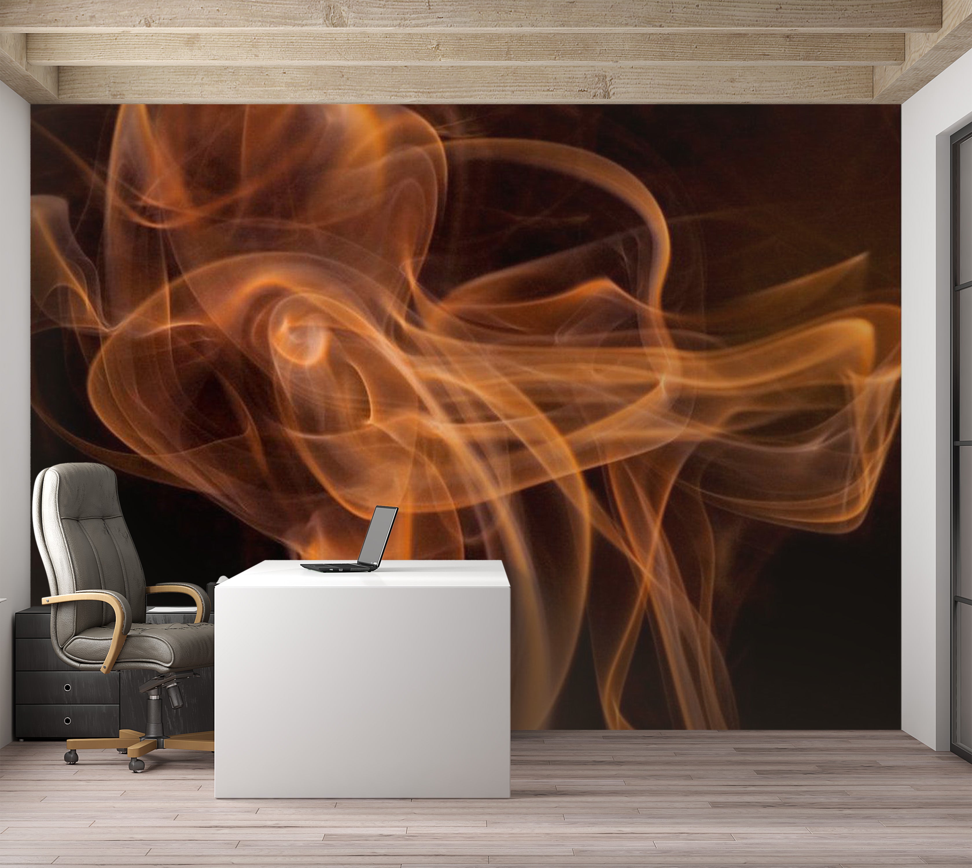 Abstract Wallpaper Wall Mural - Smoke Art 118"Wx90"H