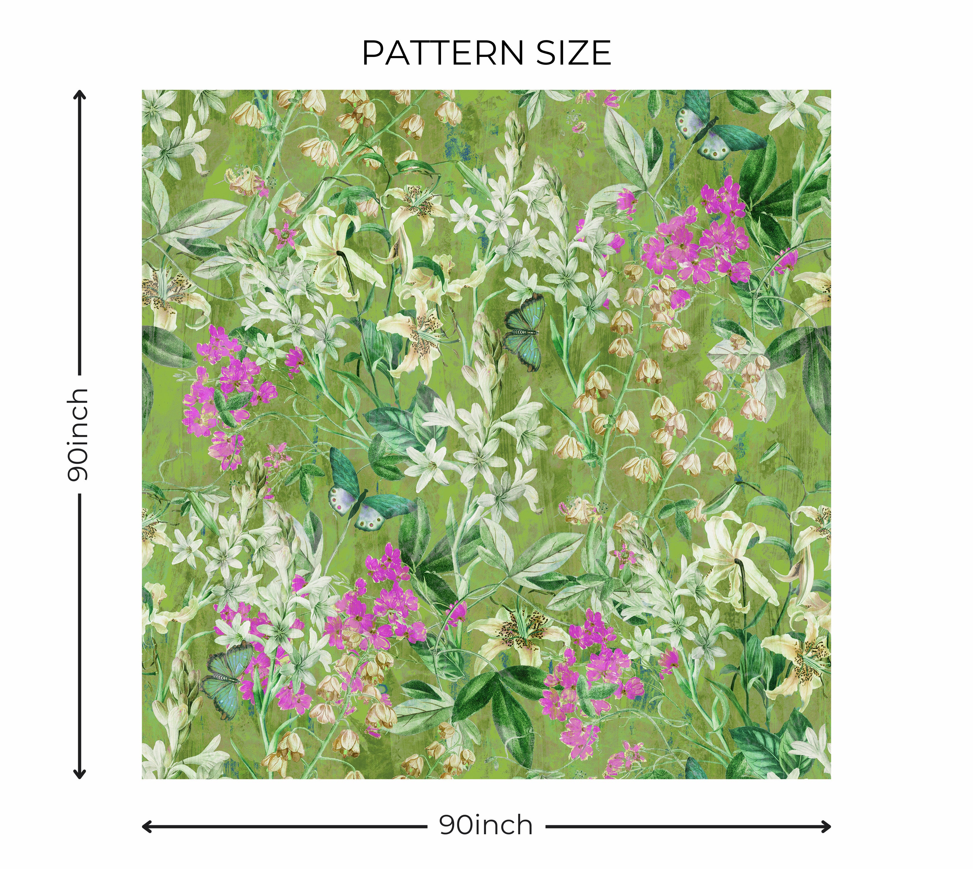 Premium Wallpaper Wall Mural - Spring Garden  Green