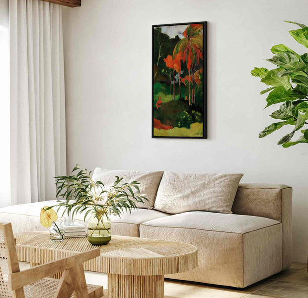 Floating Framed Canvas Art - The Moment of Truth - Paul Gauguin