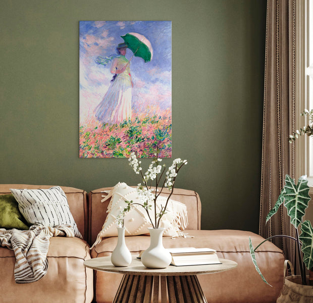 Reproduction Canvas Wall Art - Woman With Parasol
