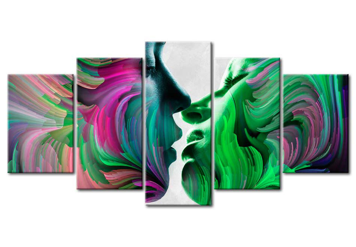 Abstract Canvas Wall Art - Colours Of Love