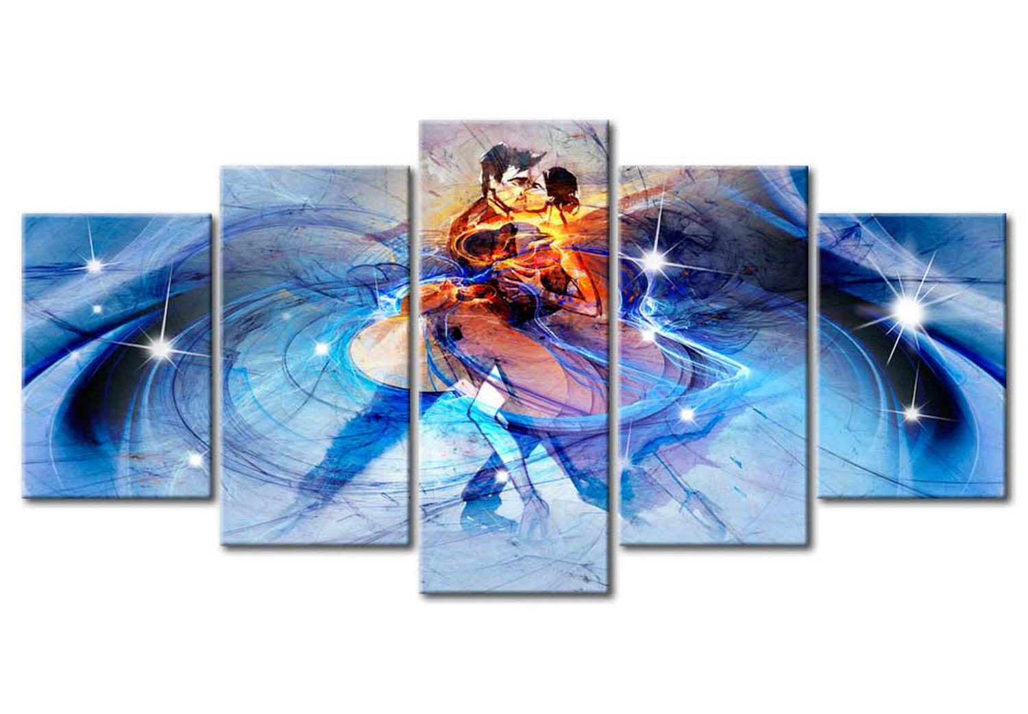 Abstract Canvas Wall Art - Dance Of Love