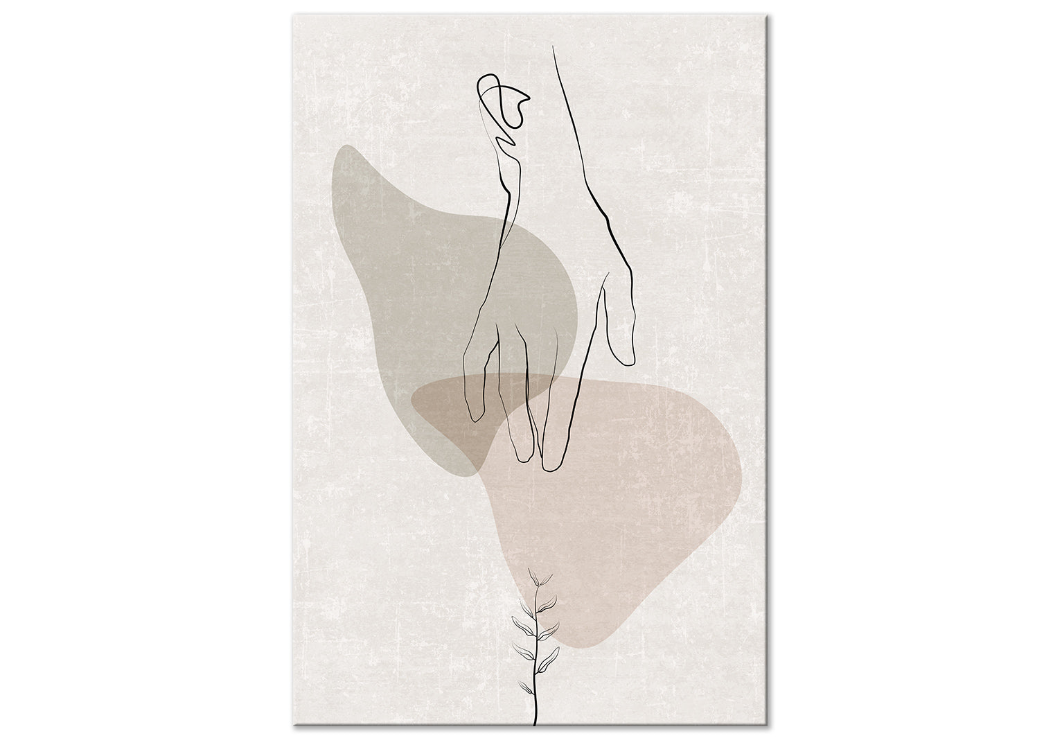 Abstract Canvas Wall Art - Delicate Touch