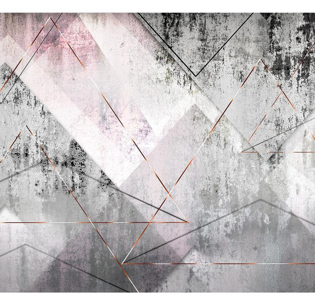Surface Texture Wallpaper Wall Mural - Abstract Geometric Concrete Art