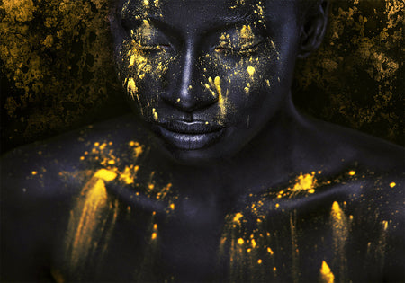 Abstract Wallpaper Wall Mural - Bathed in Gold