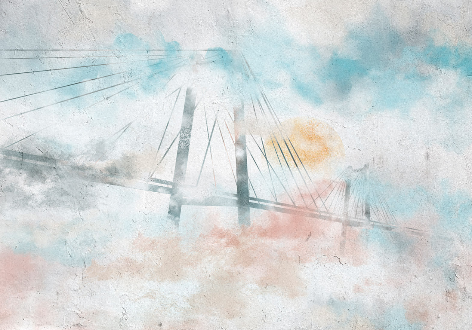 Abstract Wallpaper Wall Mural - Bridge to Your Dreams