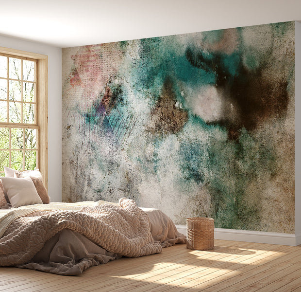 Abstract Wallpaper Wall Mural - Concrete Wall Art 39"Wx27"H / Regular