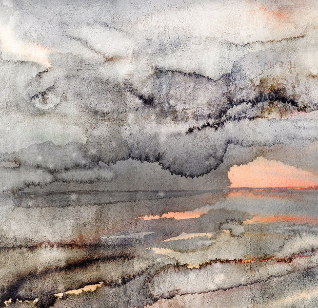 Abstract Wallpaper Wall Mural - Connected Clouds