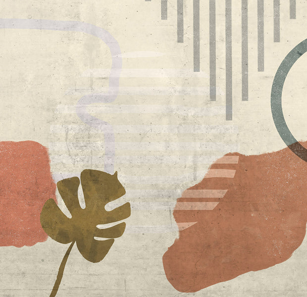 Abstract Wallpaper Wall Mural - Geometric Landscape