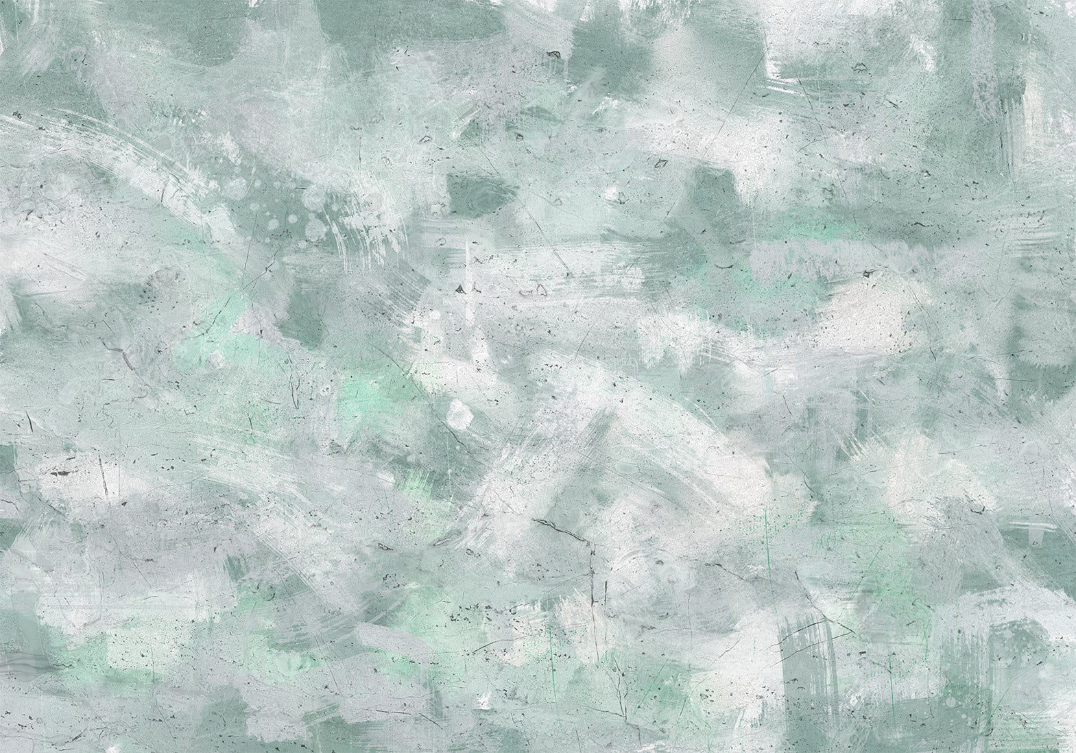 Abstract Wallpaper Wall Mural - Mint Impression