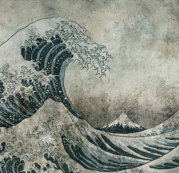 Abstract Wallpaper Wall Mural - Power of the Big Wave