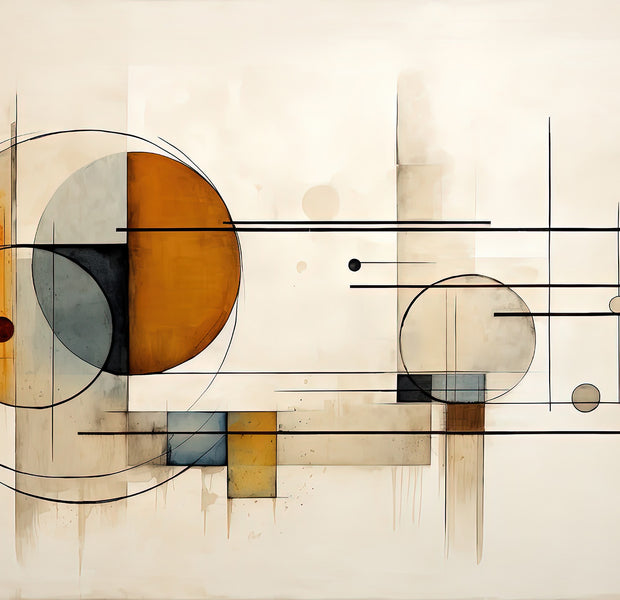 Premium Wallpaper Wall Mural - Abstract Shapes And Lines