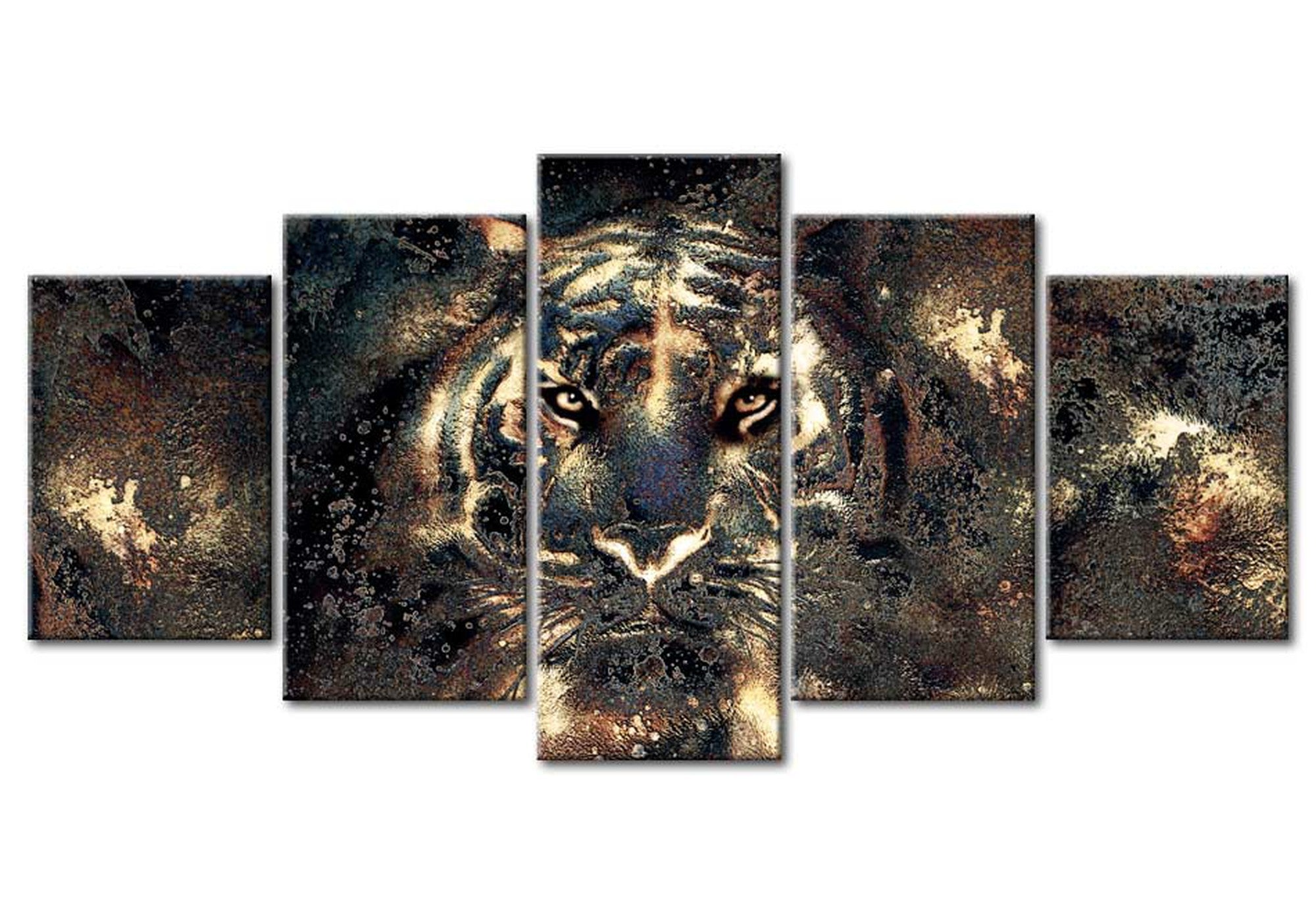 Animal Canvas Wall Art - Predatory Beauty - 5 Pieces