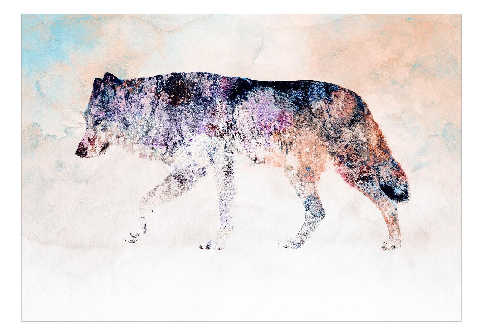 Animal Wall Mural - Lonely Wolf-Tiptophomedecor