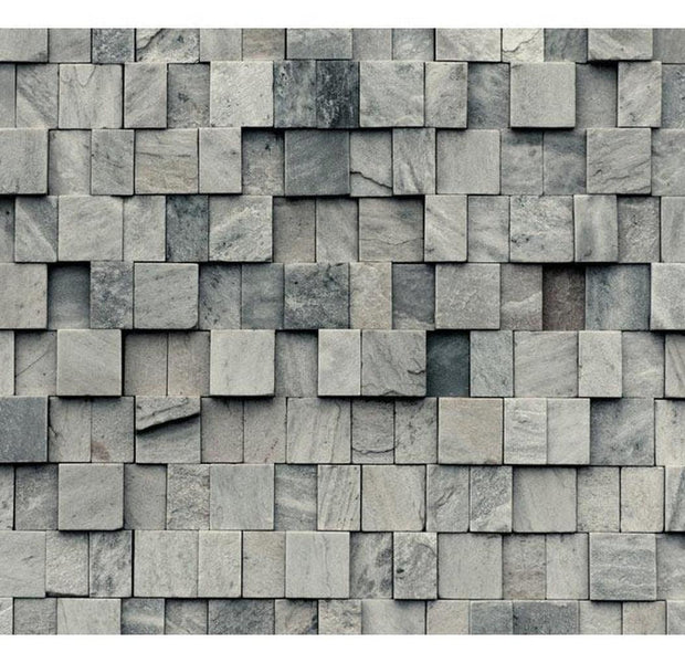 Surface Texture Wallpaper Wall Mural - Abstract Stacked Stone Cubes