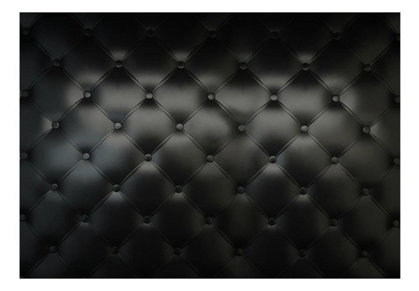 Surface Texture Wallpaper Wall Mural - Black Chesterfield Pattern