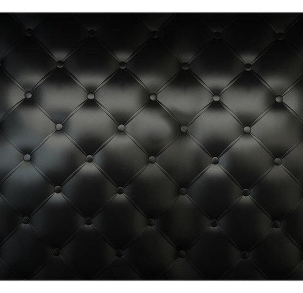 Surface Texture Wallpaper Wall Mural - Black Chesterfield Pattern