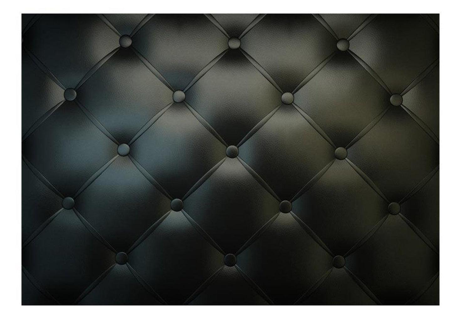 Surface Texture Wallpaper Wall Mural - Black Chesterfield Pattern Big