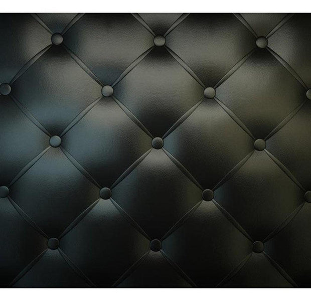 Surface Texture Wallpaper Wall Mural - Black Chesterfield Pattern Big