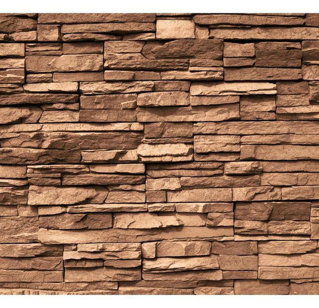 Surface Texture Wallpaper Wall Mural - Brown Slate Stones