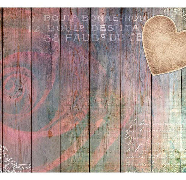 Surface Texture Wallpaper Wall Mural - Carved Memories On Wood