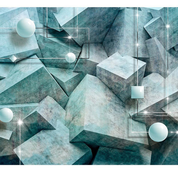 Surface Texture Wallpaper Wall Mural - Abstract Concrete Cubes