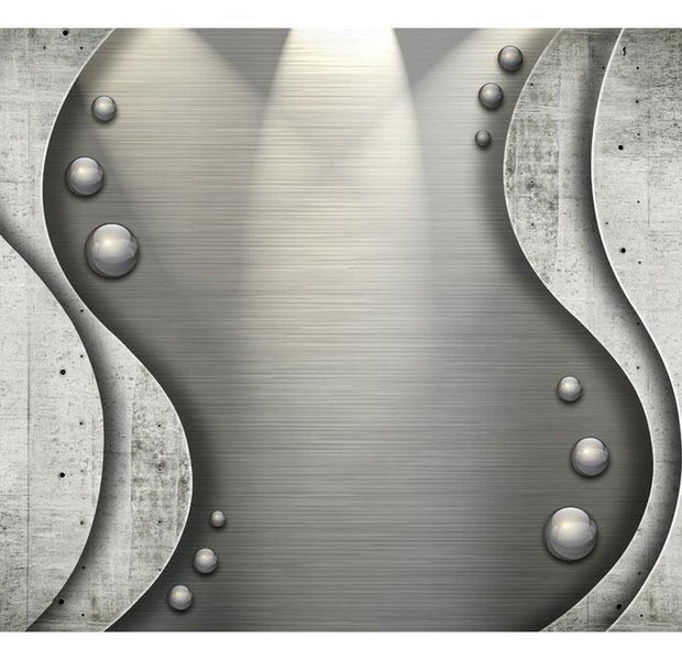 Surface Texture Wallpaper Wall Mural - Concrete Metal Fantasy Wall