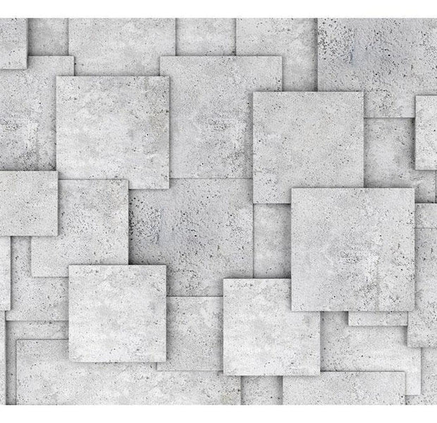 Surface Texture Wallpaper Wall Mural - Concrete Floor Tiles