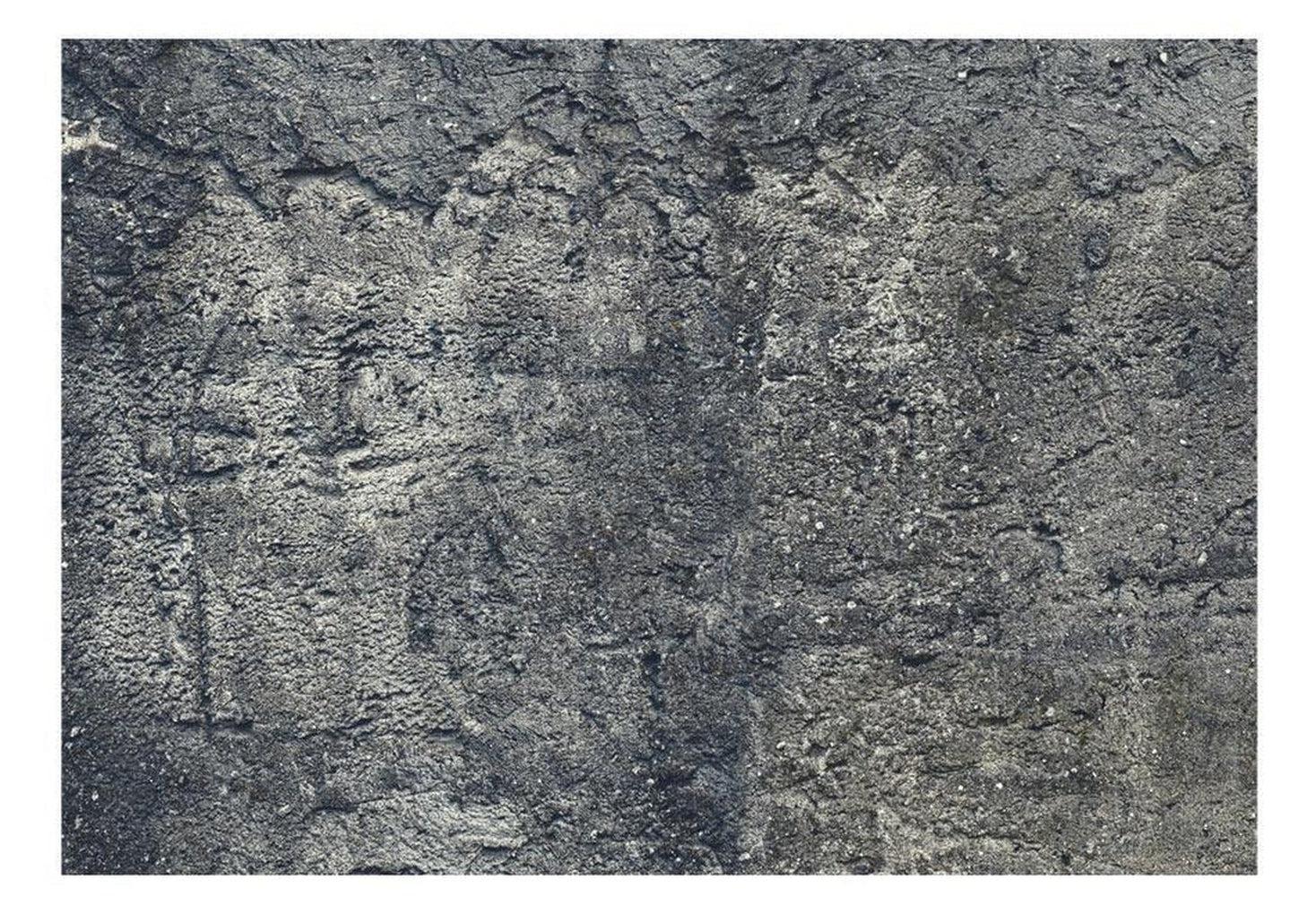 Surface Texture Wallpaper Wall Mural - Dark Concrete Plaster Wall