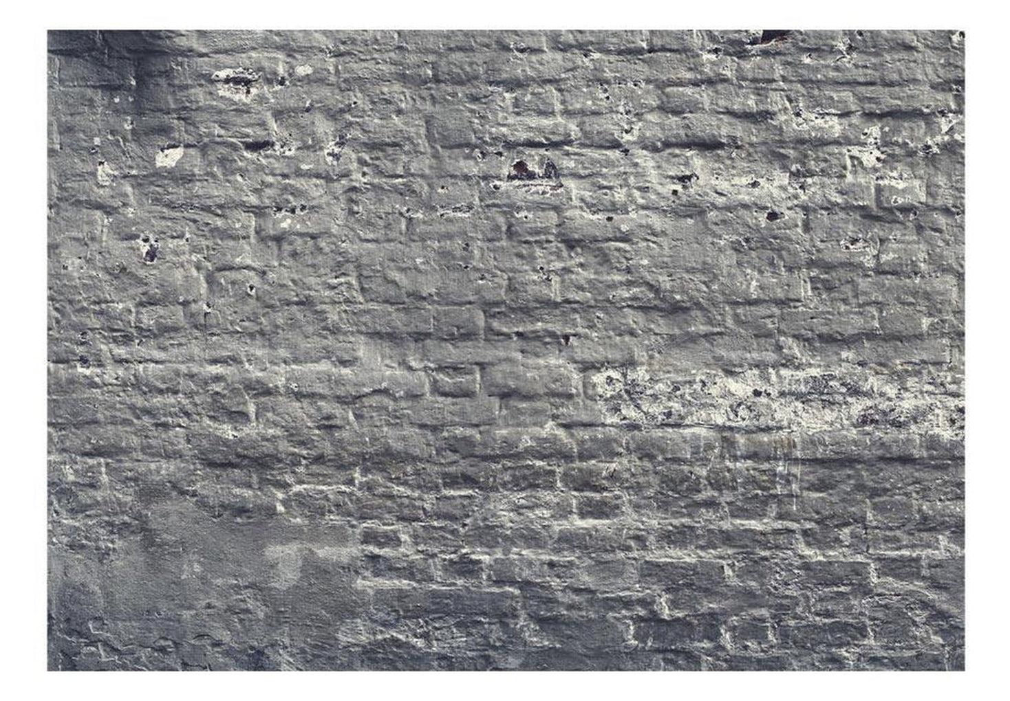 Surface Texture Wallpaper Wall Mural - Grey Painted Brick Wall