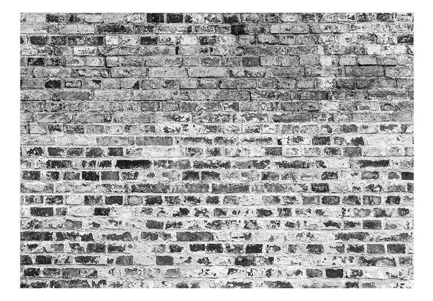 Surface Texture Wallpaper Wall Mural - Grey White Brick Wall