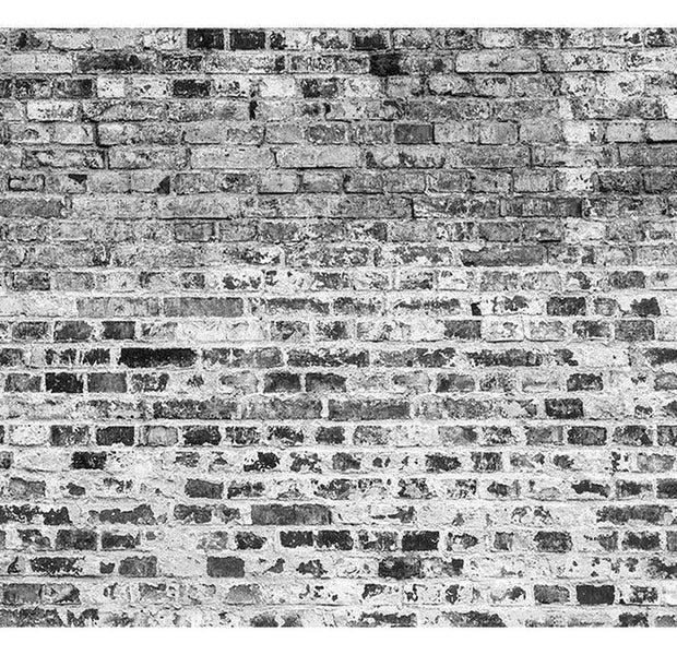 Surface Texture Wallpaper Wall Mural - Grey White Brick Wall