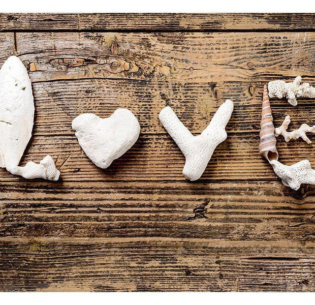 Surface Texture Wallpaper Wall Mural - Love On Wood