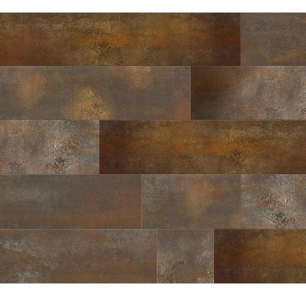 Surface Texture Wallpaper Wall Mural - Golden Copper Tiles