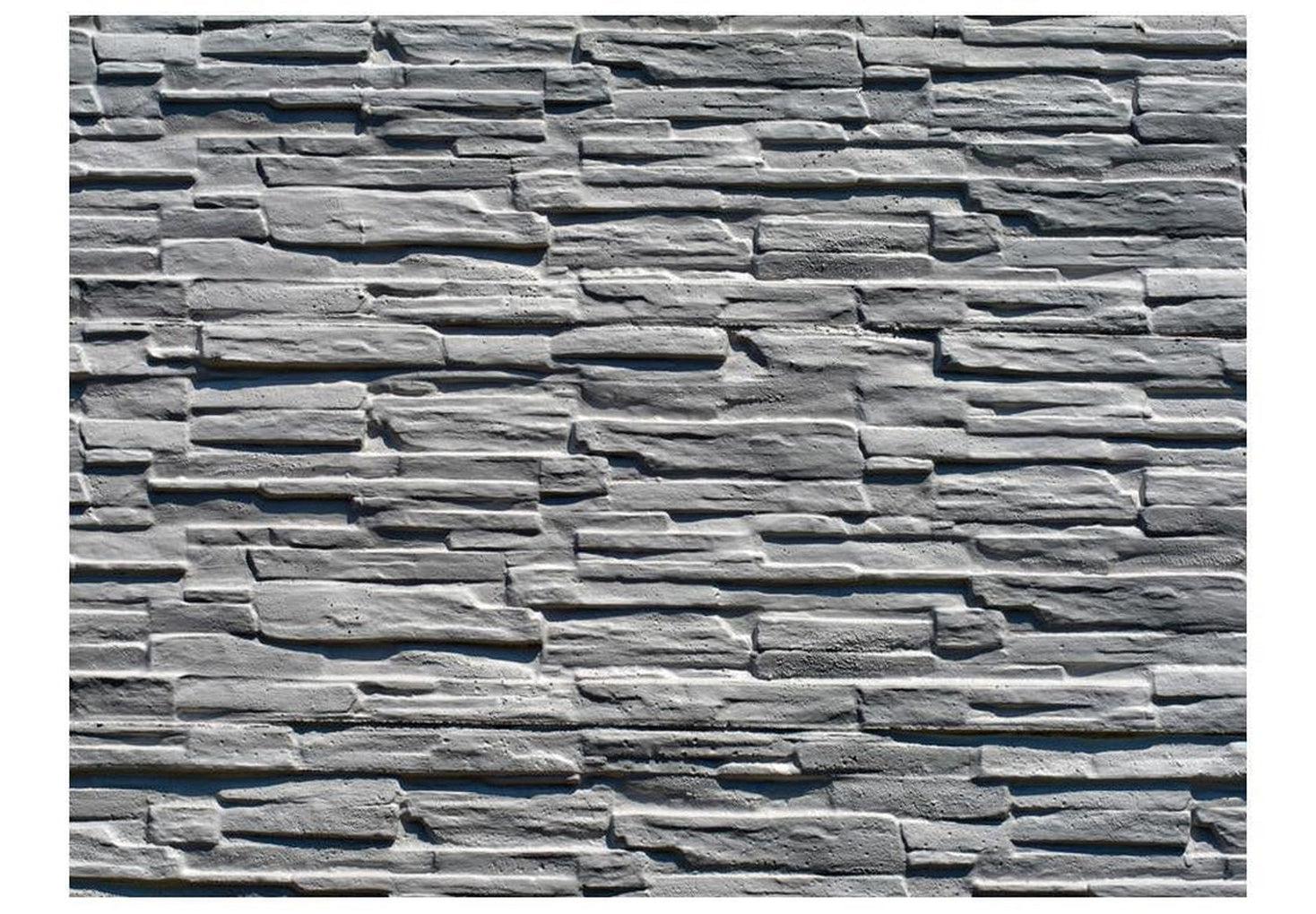 Surface Texture Wallpaper Wall Mural - Grey Stone Wall