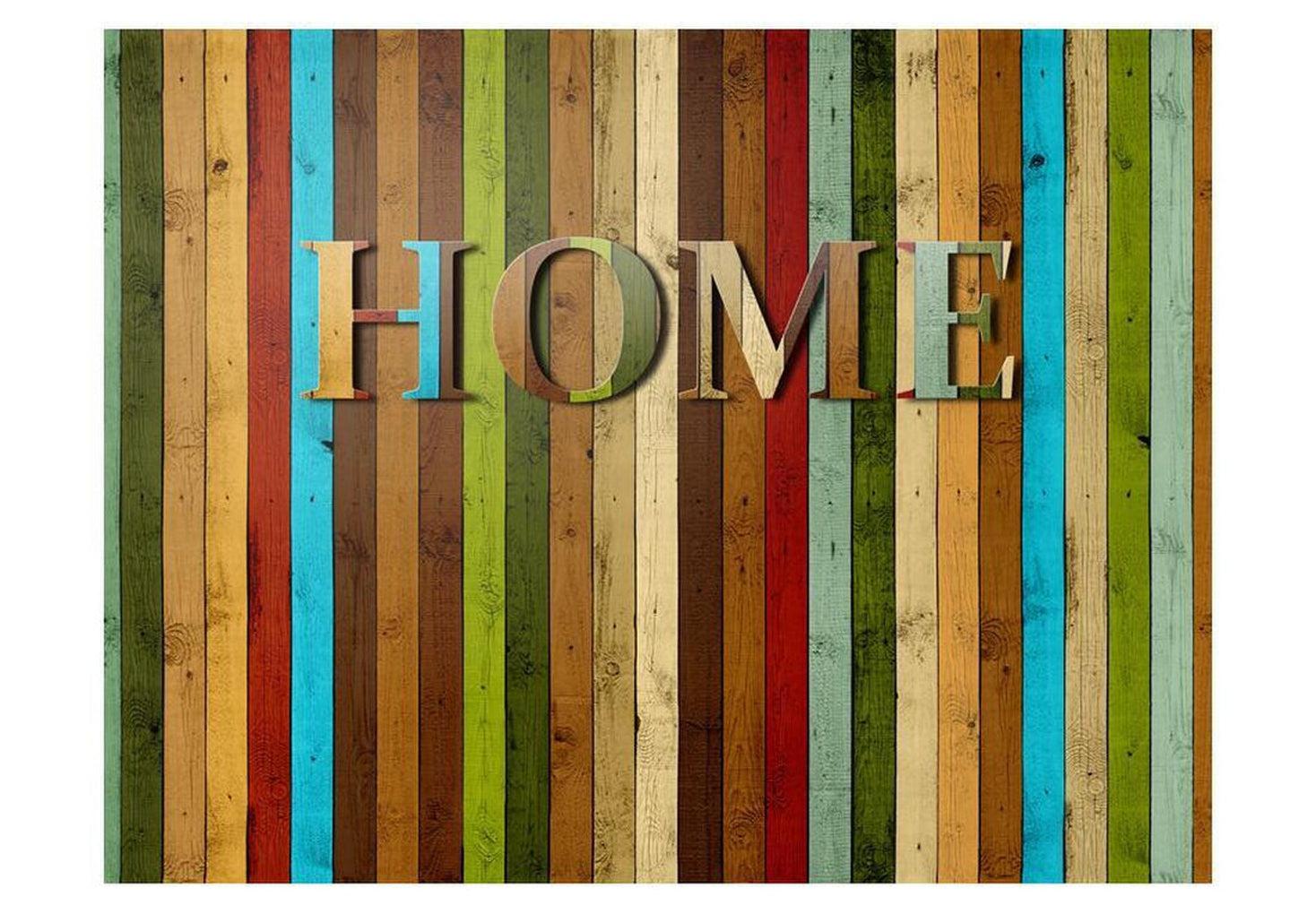 Surface Texture Wallpaper Wall Mural - Home Mixed Wooden Planks