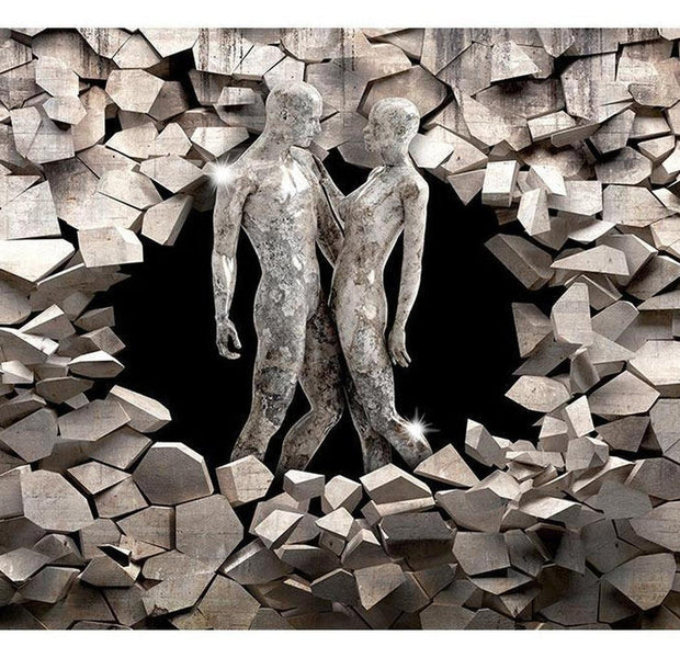 Surface Texture Wallpaper Wall Mural - Love Made Of Stone