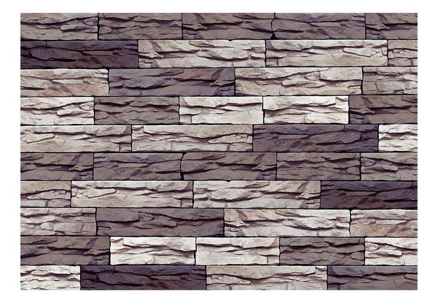 Surface Texture Wallpaper Wall Mural - Mixed Big Slate Tiles