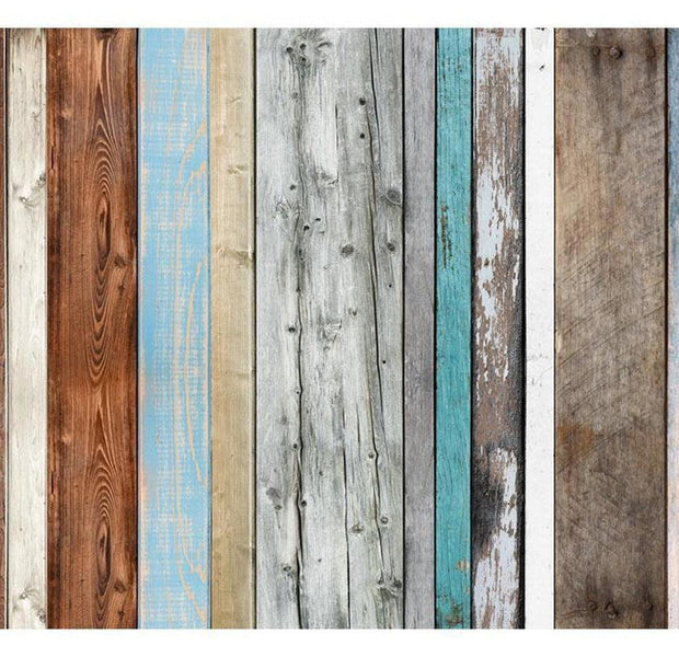 Surface Texture Wallpaper Wall Mural - Mixed Distressed Wood